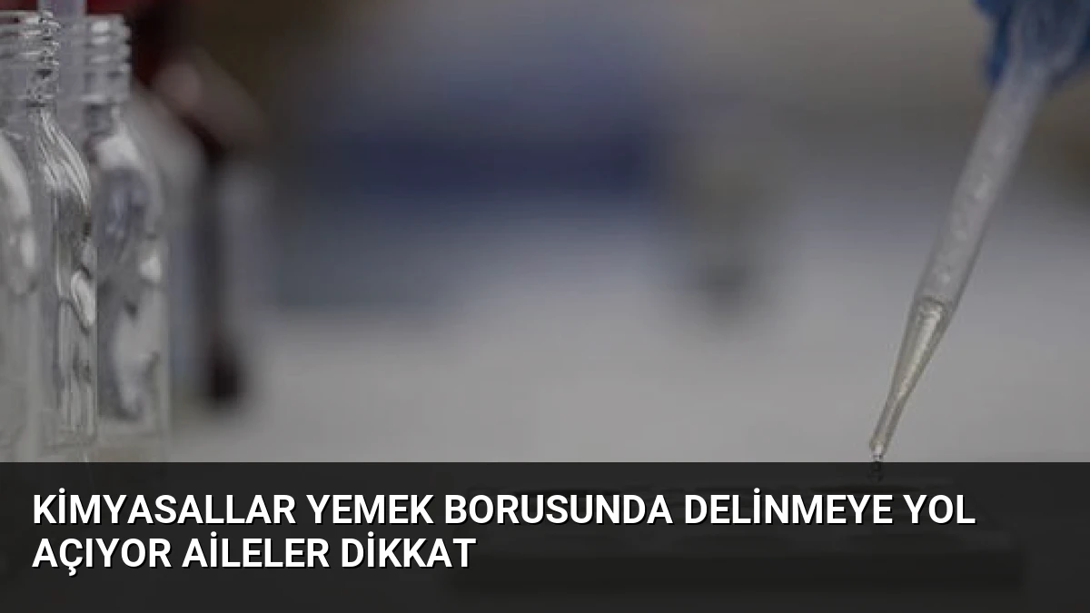 Kimyasallar Yemek Borusunda Delinmeye Yol Açıyor Aileler Dikkat