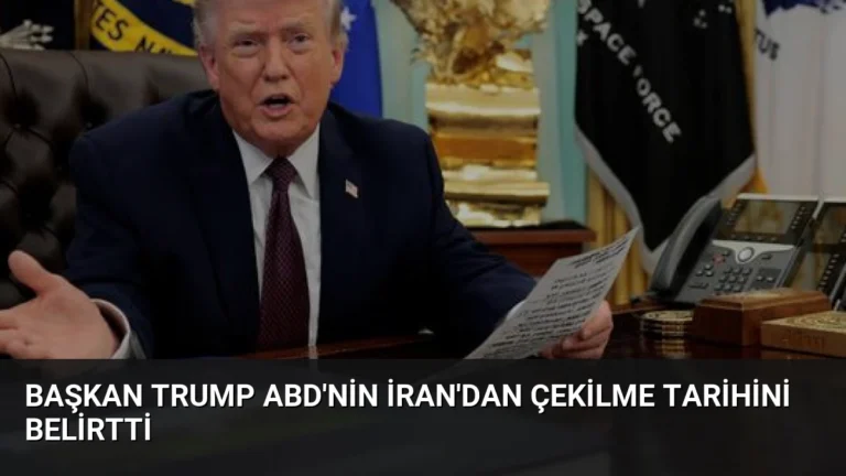 Başkan Trump ABD’nin İran’dan Çekilme Tarihini Belirtti