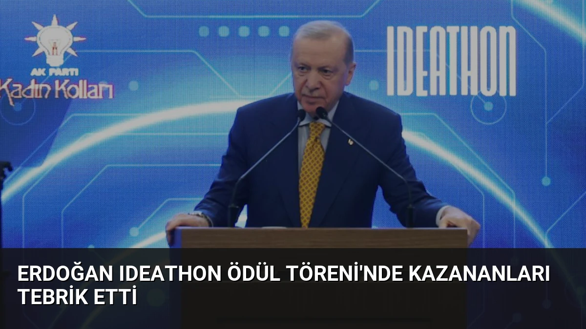 Erdoğan Ideathon Ödül Töreni’nde Kazananları Tebrik Etti