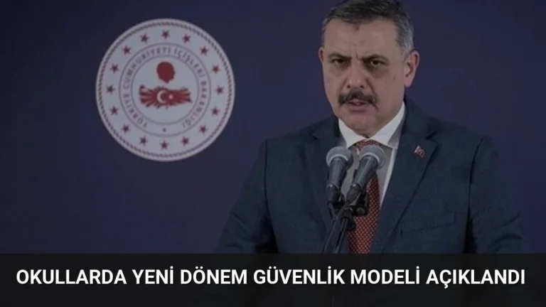 Okullarda Yeni Dönem Güvenlik Modeli Açıklandı