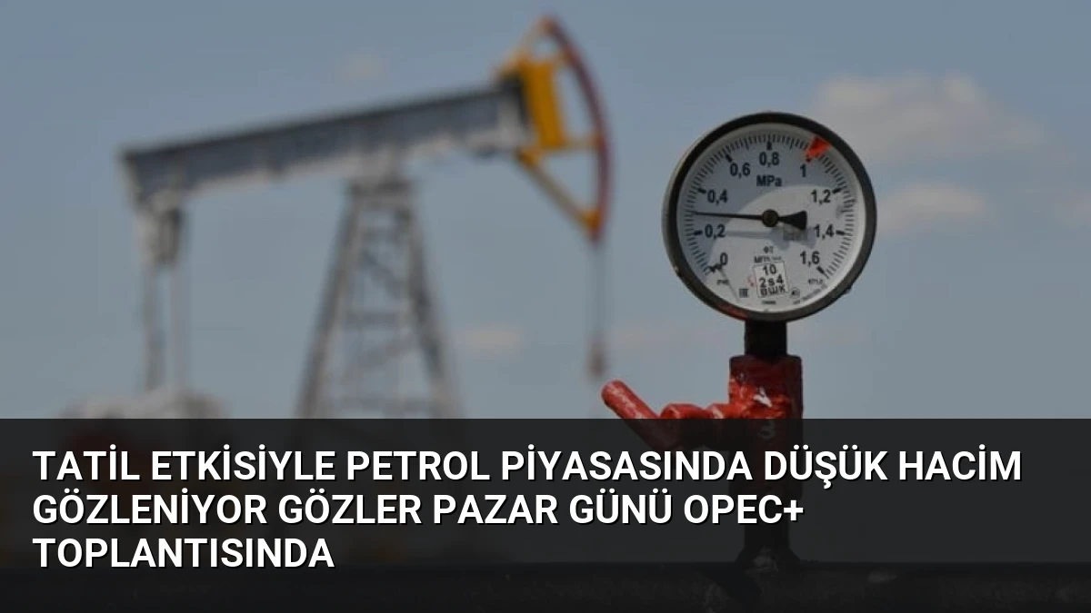 Tatil Etkisiyle Petrol Piyasasında Düşük Hacim Gözleniyor Gözler Pazar Günü OPEC+ Toplantısında
