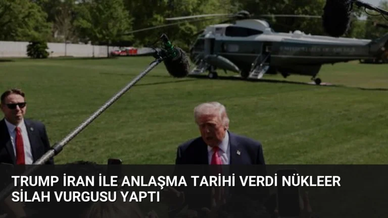 Trump İran ile Anlaşma Tarihi Verdi Nükleer Silah Vurgusu Yaptı