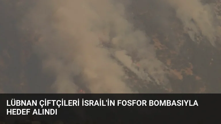 Lübnan Çiftçileri İsrail’in Fosfor Bombasıyla Hedef Alındı