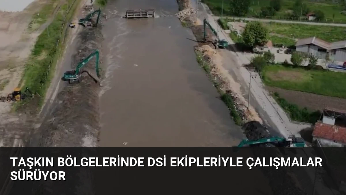 Taşkın Bölgelerinde DSİ Ekipleriyle Çalışmalar Sürüyor