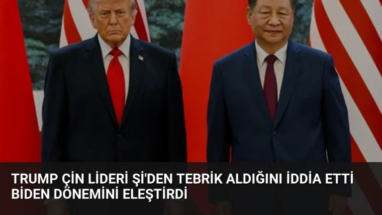 Trump Çin Lideri Şi’den Tebrik Aldığını İddia Etti Biden Dönemini Eleştirdi