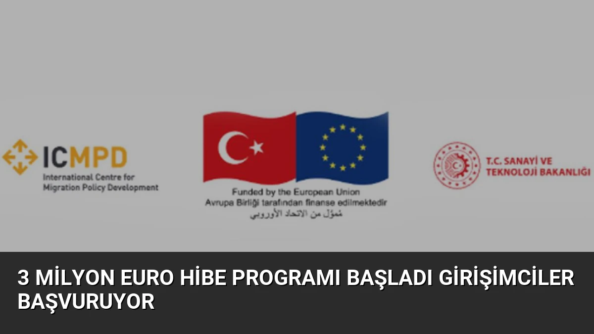 3 Milyon Euro Hibe Programı Başladı Girişimciler Başvuruyor