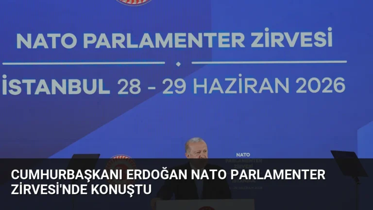 Cumhurbaşkanı Erdoğan NATO Parlamenter Zirvesi’nde Konuştu