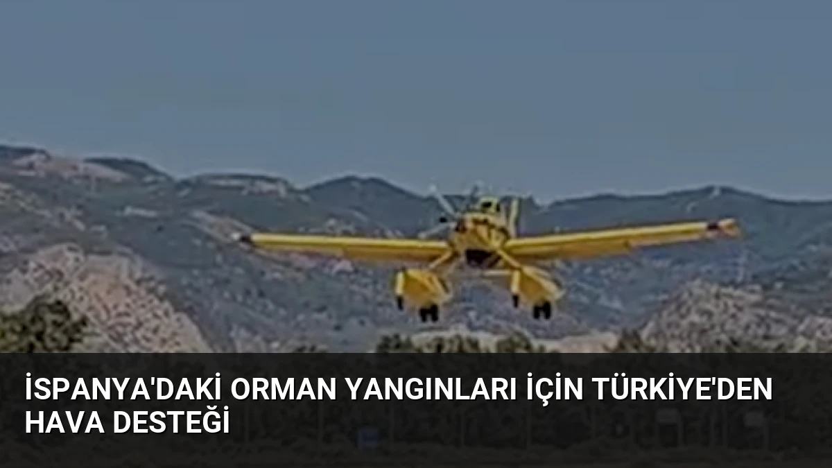 İspanya’daki Orman Yangınları İçin Türkiye’den Hava Desteği