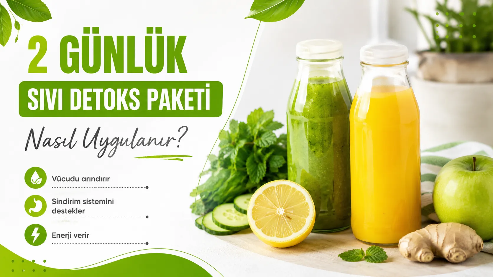 2 Günlük Sıvı Detoks Paketi Nasıl Uygulanır?