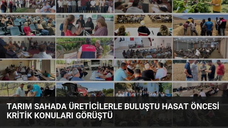 Tarım Sahada Üreticilerle Buluştu Hasat Öncesi Kritik Konuları Görüştü