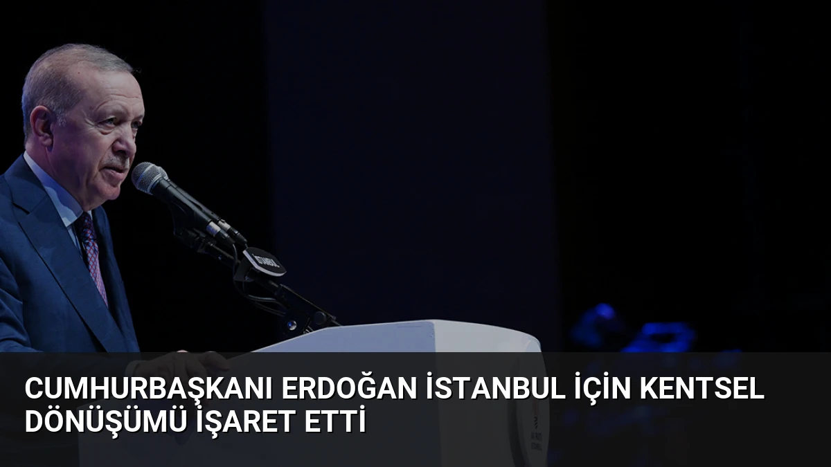 Cumhurbaşkanı Erdoğan İstanbul için kentsel dönüşümü işaret etti