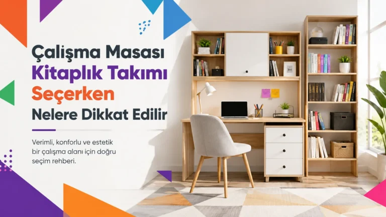 Çalışma Masası Kitaplık Takımı Seçerken Nelere Dikkat Edilir