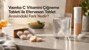 Voonka C Vitamini Çiğneme Tableti ile Efervesan Tablet Arasındaki Fark Nedir?