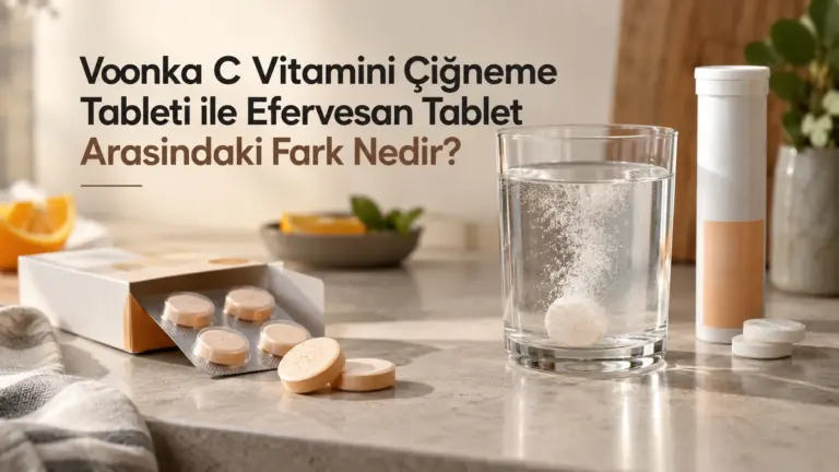 Voonka C Vitamini Çiğneme Tableti ile Efervesan Tablet Arasındaki Fark Nedir?