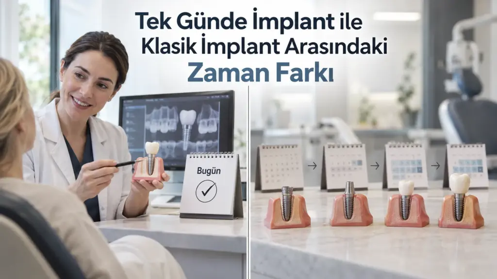 Tek Günde İmplant ile Klasik İmplant Arasındaki Zaman Farkı