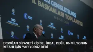 Erdoğan Siyaseti Kişisel İkbal Değil 86 Milyonun Refahı İçin Yapıyoruz Dedi