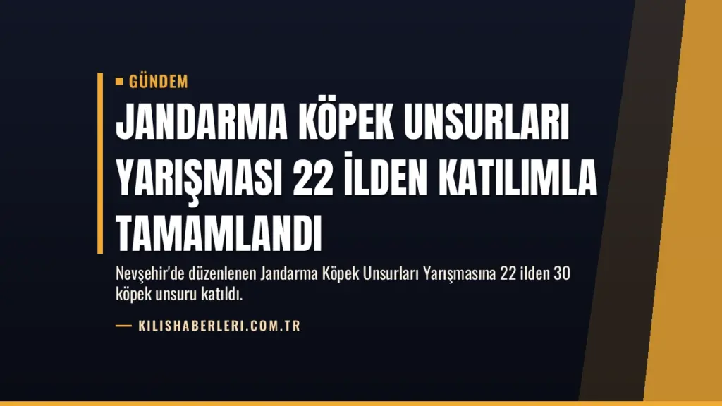 Jandarma Köpek Unsurları Yarışması 22 İlden Katılımla Tamamlandı