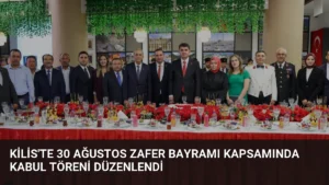 Kilis’te 30 Ağustos Zafer Bayramı Kapsamında Kabul Töreni Düzenlendi