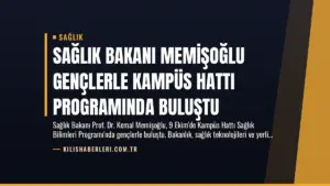 Sağlık Bakanı Memişoğlu Gençlerle Kampüs Hattı Programında Buluştu