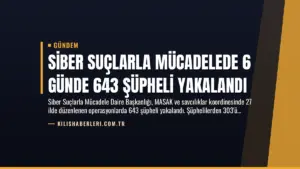 Siber Suçlarla Mücadelede 6 Günde 643 Şüpheli Yakalandı